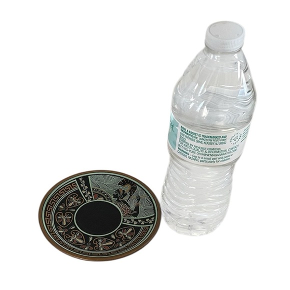 Vintage Black Miniature Greek Mythology Ceramic Collectible Plate Made in Greece - Picture 5 of 14